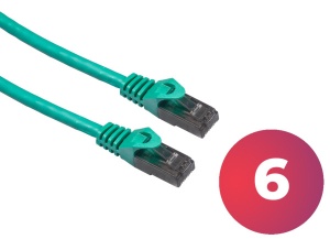 Patchcord mrežni kabl UTP cat6 1.0m zeleni