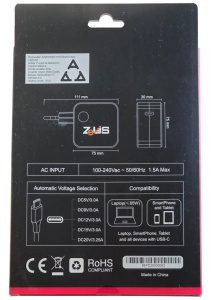 Punjač univerzalni ZEUS ZUS-NB65 PDC USB-C 65W za laptop,tablet,smart phone - Img 5