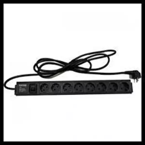 Razvodni PDU panel 19"/1U 220V, 8 mesta, prenaponska zastita, 1.8m (PDU-8SP-1U)