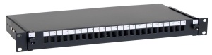 Safewell Patch panel 24 Simplex SC sa kasetom, bez modula, crni