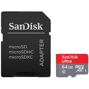 SANDISK High Endurance microSDXC 64GB + SD Adapter - for dash cams & home monitoring, up to 5,000 Hours, Full HD / 4K videos, up to 100/40 MB/s Read/Write speeds, C10, U3, V30 SDSQQNR-064G-GN6IA - Img 2