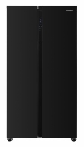SBS frižider HEINNER HSBS-H442NFBKE++ 442l/NoFrost/90x177/Inverter/crni