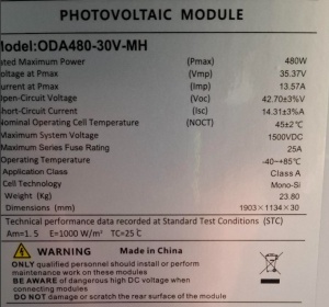 SOLARNI PANEL 480W MONO HC VT1228537 1903x1134x30mm, 24kg - Img 3