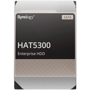 Synology HAT5300-16T 16TB 3.5" Enterprise HDD, 7.200 rpm, Buffer size : 512 MiB, SATA 6 Gb/s, MTTF 2.5M hours, 5 year warranty HAT5300-16T