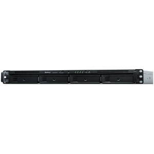 Synology RackStation RS1619xs+,1U, Intel Xeon D-1527; 4C 2.2/2.7 (turbo) GHz; 8 GB DDR4 ECC UDIMM, 4x mem. slots, up to 64GB; 4 x drive bays (HS); 2x M.2 Drive Slots; 4x RJ-45 1GbE LAN Port; USB 3.0; Exp.port; PCIe Gen3x8 Slot; PSU HS; 5yr warranty RS1619