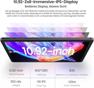 Tablet OSCAL Pad 90 LTE 10.92 HD+IPS/T606 OC/8GB/128GB/7700mAh/8+13MP/Android - Img 2