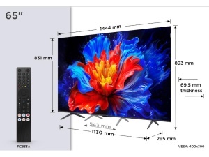 Televizor TCL 65P8K/QLED/65"/4K UHD/144Hz/Google TV/crna