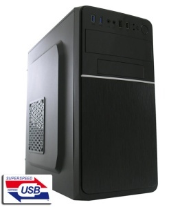 TOWER MicroATX/MiniITX LC Power LC-2015MB-ON 2xUSB2.0/1xUSB3.0 Black