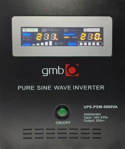 UPS-PSW-5000VA GMB LONG, cist sinusni pretvarac sa produzenom autonomijom 3500W-220V/48V - Img 2