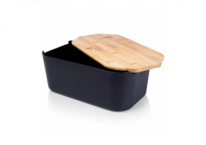Vilde 259301 - Kutija za hleb 33 x 18,5 x 12 cm - Crna