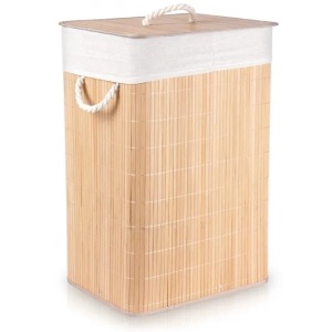 Vilde 569693 - Korpa za ves 70L , bambus