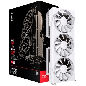 XFX Swift AMD Radeon RX 9070 OC White Triple Fan Gaming Edition with 16GB GDDR6 HDMI 3xDP, AMD RDNA 4 RX-97SWFB3W9