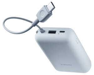 XIAOMI Power Bank 10000mAh (Integrated Cable) Ice Blue (BHR9073GL) - Img 3