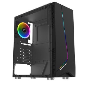 Xigmatek Eros (ATX, USB3.0x1+USB2.0x1, Rainbow LED traka na prednjoj strani , staklo sa bočne strane, ventilator sa zadnje strane - Img 2