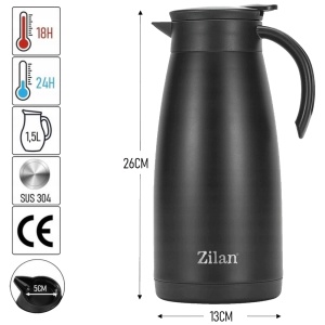Zilan Termos bokal 1,5l crni - ZLN0781 - Img 3