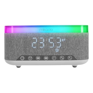 Zvučnik Mikado MD-W8 1200mah, 10W lampa/alarm/wireless punjač/sivi - Img 5