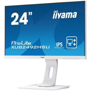24" WHITE IPS panel, 1920x1080 at 120Hz, EyeComfort, 15cm height adjustable stand, 350cd/m2, 1500:1, Speakers, HDMI, DisplayPort, 1ms MPRT, USB 2x3.2 plus 2x USB-C XB2497HSU-W1 - Img 3