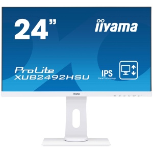 24" WHITE IPS panel, 1920x1080 at 120Hz, EyeComfort, 15cm height adjustable stand, 350cd/m2, 1500:1, Speakers, HDMI, DisplayPort, 1ms MPRT, USB 2x3.2 plus 2x USB-C XB2497HSU-W1 - Img 5