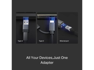 Adapter TP-LINK UE310C USB-C /USB-A-> RJ45 Gigabit Ethernet Network - Img 5