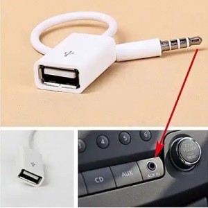 Adapter USB na AUX beli 17cm A017 - Img 2