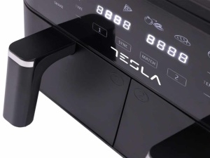 Air Fryer TESLA AF900BSD 2400W/4.5L+4.5L/digital panel/crna-inox - Img 6