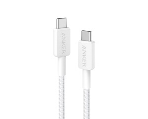 ANKER 322 USB tip-C na USB tip-C kabl M/M 1.8m, 60W, pleteni, beli - Img 2