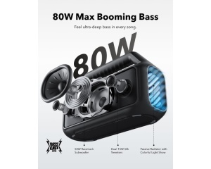 ANKER Soundcore Boom 2 80W 2.1 prenosivi bluetooth IPX7 zvučnik crni - Img 2