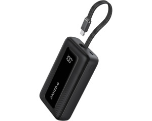 ANKER Zolo 20000mAh, 22.5W, sa ugrađenim USB-C kablom, Power Bank crni - Img 3