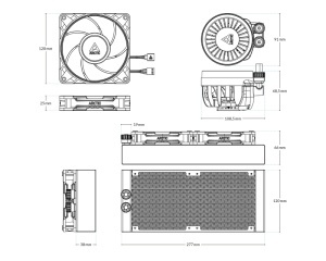 ARCTIC Liquid Freezer III Pro 240 A-RGB White vodeno hlađenje belo (ACFRE00186A) - Img 3