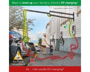 BARKAN EV160WM zidni zglobni nosač kabla za punjenje električnih vozila 160cm - Img 2