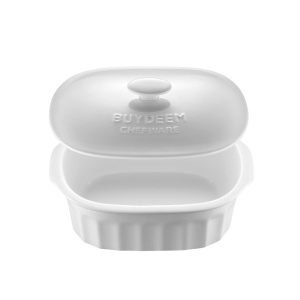 BUYDEEM Ceramic Cocotte 2 L, model CT1005, color White CT1005