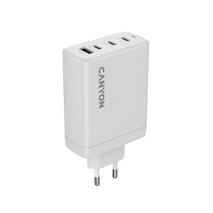 CANYON charger OnCharge 120 GAN Total 120W MAX 3 USB-C +1 USB-A White EU plug CNS-CUW120ACC - Img 5