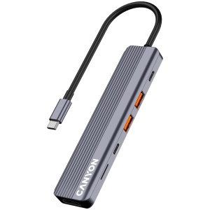 CANYON hub DS-17 6in1 4k USB-C Grey CNS-TDS17 - Img 2