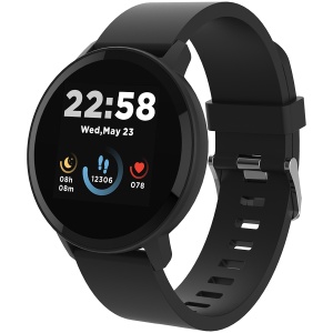 CANYON Lollypop SW-63, Smart watch, 1.3inches IPS full touch screen, Round watch, IP68 waterproof, multi-sport mode, BT5.0, compatibility with iOS and android, black, Host: 25.2*42.5*10.7mm, Strap: 20*250mm, 45g CNS-SW63BB - Img 5