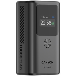 CANYON power bank OnPower 130 TFT 10000 mAh PD30W Dark Grey CNS-CPB130DG - Img 2