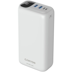 CANYON power bank PB-301 LED 30000 mAh PD 20W QC 3.0 White CNE-CPB301W - Img 2