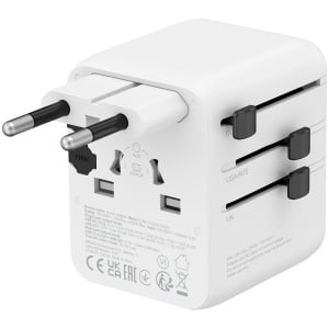 CANYON Travel Adapter OnTour 20 EU/UK/US/AUS 20W White CNS-TA20W1005W - Img 2
