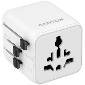 CANYON Travel Adapter OnTour One EU/UK/US/AUS White CNS-TA1005W - Img 5