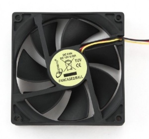 Cooler Ventilator Gembird 90x90x25mm FANCASE2/BALL ball bearing 3-PIN
