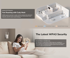 Cudy RE3600, BE3600 Mesh Wi-Fi 7 Range Extender,2882 Mbps + 688 Mbps Wi-Fi - Img 6