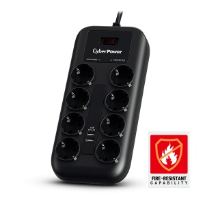 CyberPower produžni kabl sa prenap. zaštitom 8xŠuko, 2xUSB - Img 2