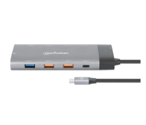 Docking station Manhattan 130714 10in1 USB-C - 2xHDMI/5xUSB/LAN/PD 100W - Img 6