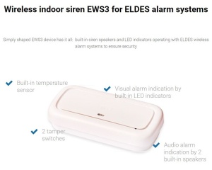 ELDES EWS3 bežična unutrašnja sirena - Img 3