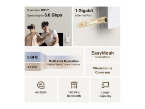 Extender TP-LINK BE3600 Dual-Band Wi-Fi 7 Range Extender - Img 7
