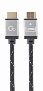 Gembird MONITOR Cable, Select Plus Series, High speed HDMI 4K with Ethernet, HDMI/HDMI M/M, Gold Plated, Braided, 5m CCB-HDMIL-5M