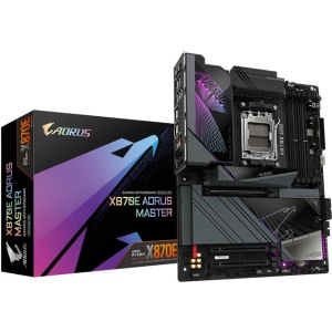 Gigabyte AM5, Chipset X870E, DDR5 OC up to 8600MT/s, AMD Socket AM5：Supports AMD Ryzen™ 9000 / 8000 / 7000 Series Processors X870E AORUS MASTER