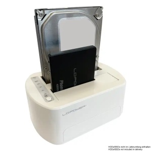 HDD Docking station USB 3.2 2xSSD/HDD LC-DOCK-U3-VI Beli - Img 3