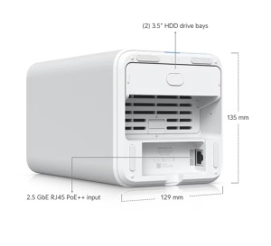 HDD NAS Storage Ubiquiti UniFi UNAS 2-Bay White - Img 2