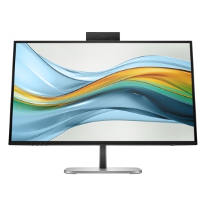 HP 27" IPS AG Flat QHD 2560x1440@100 Conferencing , 16:9, 1500:1, 350cd/m², 5ms, 178°/178°, 3 USB-A 3.1, 1 USB-B, 2 USB-C 3.1, 1 DP 1.4, 1 DP 1.4-out, 1 RJ-45, 1 HDMI 2.0, VESA 100x100mm, Height/Pivot/Swivel/Tilt, Jet black/silver, 3yw, HP 9E0Y9UT