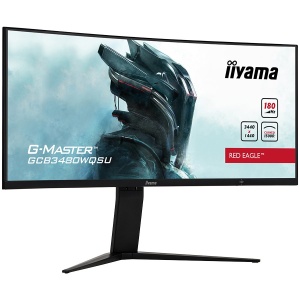 IIYAMA Monitor LED GCB3480WQSU-B1 G-MASTER 34" VA Curved 3440 x 1440 @180Hz 21:9 420 cd/m² 4000:1 0.4ms 2xHDMI 2xDP USB Hub HAS Tilt GCB3480WQSU-B1 - Img 2